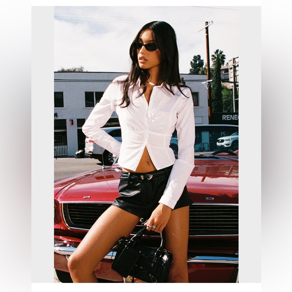 Edikted Laurna Tailored Button Up Shirt